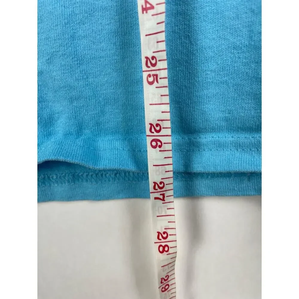 Champion Embroidered Logo Blue TShirt Medium Classic Casual Retro - Picture 7 of 7